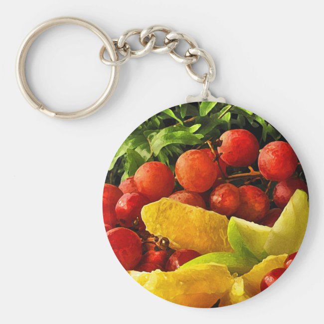 Fruit and Ferns Keychain