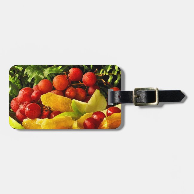 Fruit and Ferns Luggage Tag