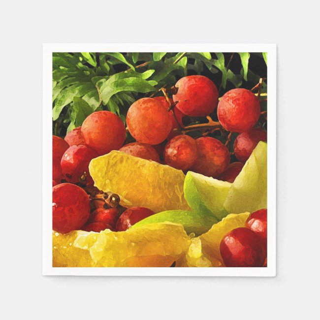 Fruit and Ferns Paper Napkins