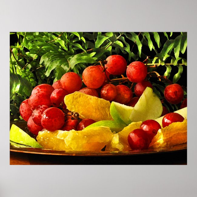 Fruit and Ferns Poster