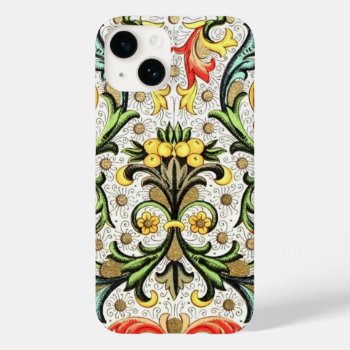 Fruit And Floral Vintage Colorful Design Case-mate Case-mate Iphone 14 Case by PineAndBerry at Zazzle
