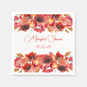 Fruit and Flower Garlands Paper Napkin