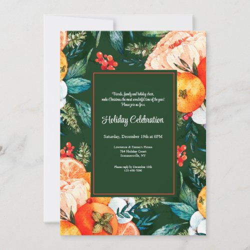 Fruit and Flowers Invitation