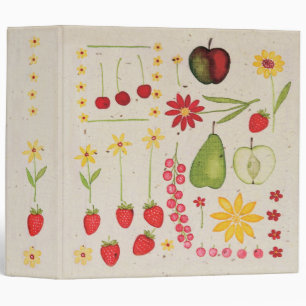 Fruit and Flowers Recipe Binder