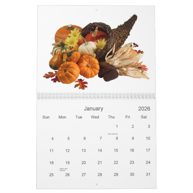 Fruit and Food Calender 14 Calendar (Jan 2026)