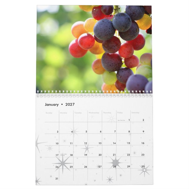 Fruit and Food Calender 5 Calendar (Jan 2027)