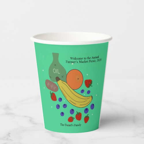 Fruit and Oil 8-oz Event Paper Cups