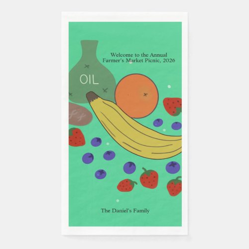 Fruit and Oil Event Paper Guest Towels