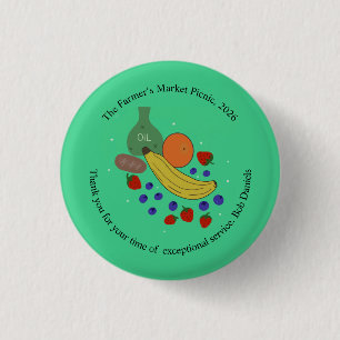 Fruit and Oil Round Button