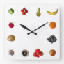 Fruit and Veg Square Wall Clock
