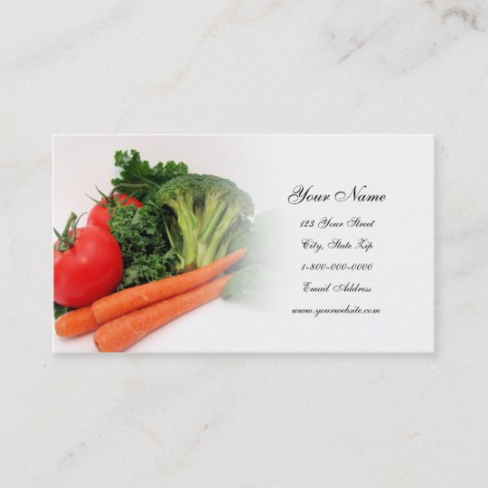 Fruit and Vegetable 4 Business Cards | Zazzle.com