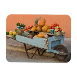 Fruit and vegetable cart, Cuba Magnet