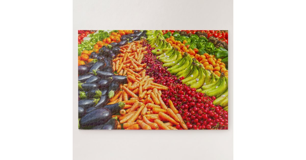 Fruit and Vegetable Collection Jigsaw Puzzle | Zazzle.com