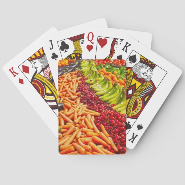 Fruit and Vegetable Collection Poker Cards (Back)