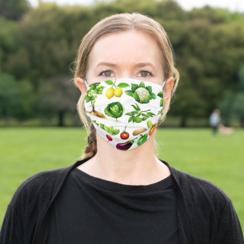 Fruit and Vegetable Design Farmers Market Mask