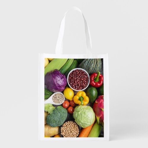 Fruit and Vegetable display Grocery Bag