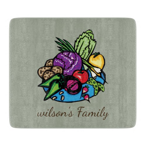Fruit and Vegetable Natural Personalized Cutting Board
