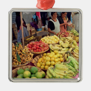 Fruit and vegetable stall metal ornament