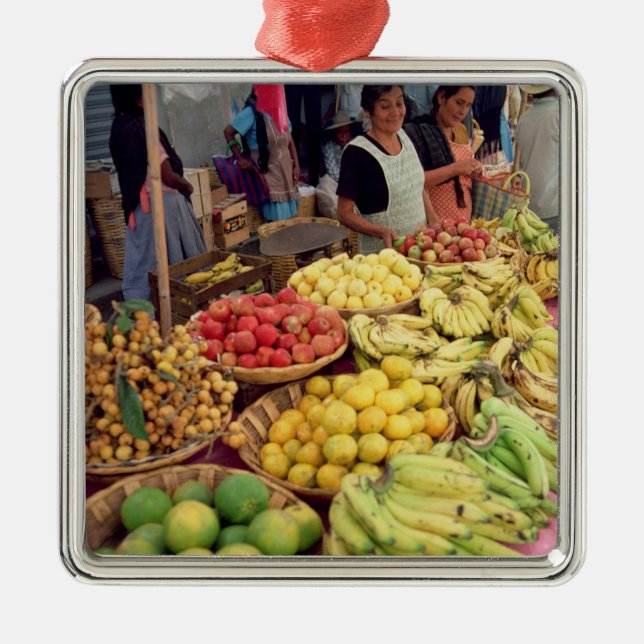 Fruit and vegetable stall metal ornament (Front)