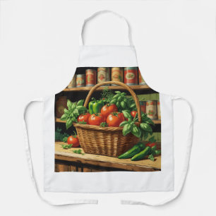 Fruit and Vegetable Themed Apron Vintage Style