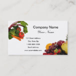 Fruit And Vegetables 2 Business Cards at Zazzle