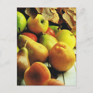 Fruit and vegetables, Apples and pears Postcard