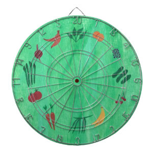 Fruit and Vegetables on Blended Green Dart Board