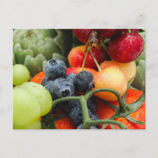 Fruit and Vegetables Postcard
