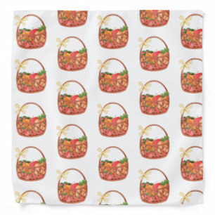 Fruit and veggie basket bow cute bandana