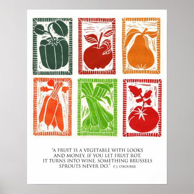 Fruit and Veggie poster (Front)