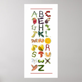 Fruit and Veggies Poster