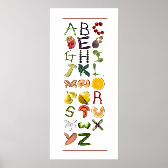 Fruit and Veggies Poster (Front)