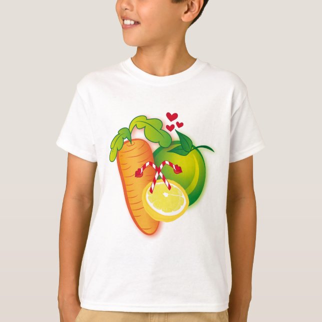 Fruit and Veggies Rock! T-Shirt (Front)