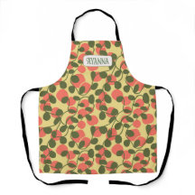 Fruit and Vines All-Over Print Apron