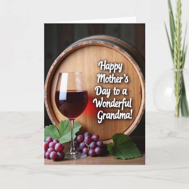 Fruit And Wine Mothers Day Card (Front)