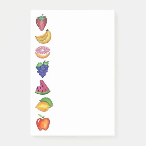 Fruit Apple Watermelon Lemon Banana Grape Post Its Post_it Notes