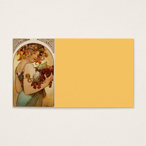 Customizable Fruit - Autumn c1897 Business Cards