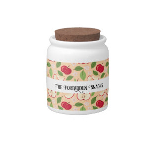 Fruit Basket Pattern Collection - Apples Candy Jar