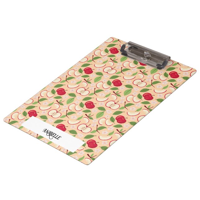 Fruit Basket Pattern Collection - Apples Clipboard (Angled)