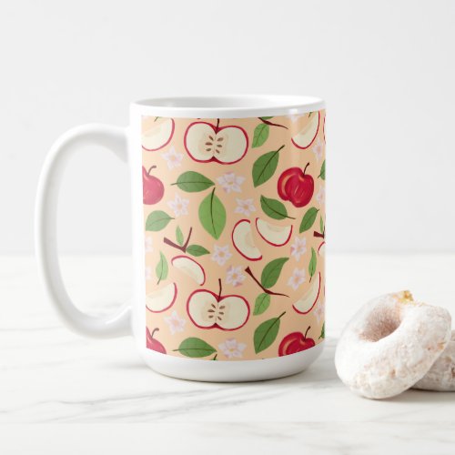 Fruit Basket Pattern Collection _ Apples Coffee Mug