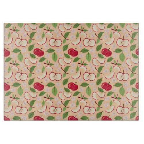 Fruit Basket Pattern Collection _ Apples Cutting Board