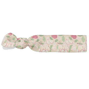 Fruit Basket Pattern Collection - Apples Elastic Hair Tie