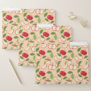 Fruit Basket Pattern Collection - Apples File Folder
