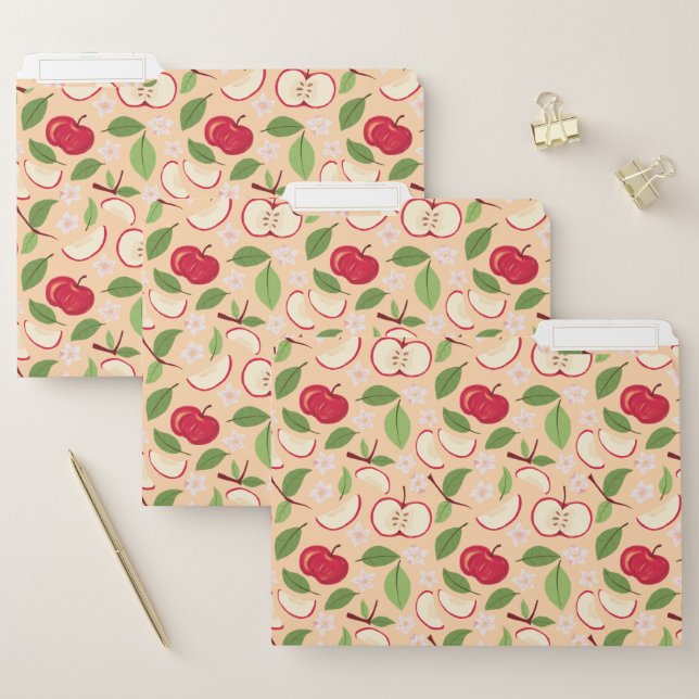 Fruit Basket Pattern Collection - Apples File Folder (Set)