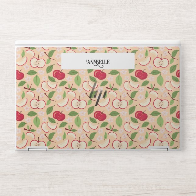 Fruit Basket Pattern Collection - Apples HP Laptop Skin (Front)