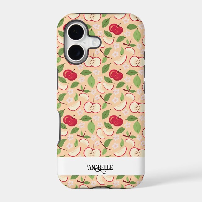 Fruit Basket Pattern Collection - Apples Iphone Case (Back)