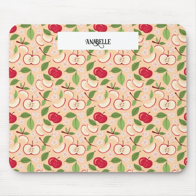 Fruit Basket Pattern Collection - Apples Mouse Pad (Front)