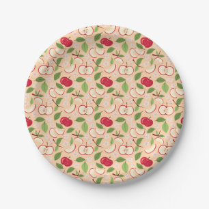 Fruit Basket Pattern Collection - Apples Paper Plates