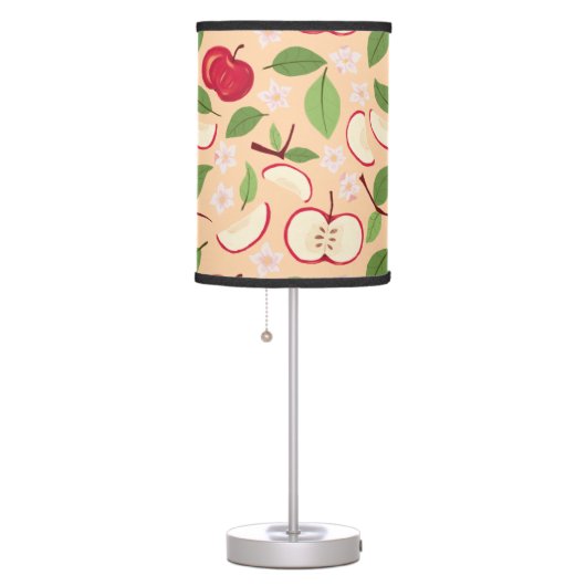 Fruit Basket Pattern Collection - Apples Table Lamp (Right)