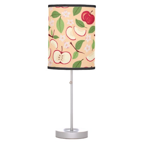 Fruit Basket Pattern Collection _ Apples Table Lamp
